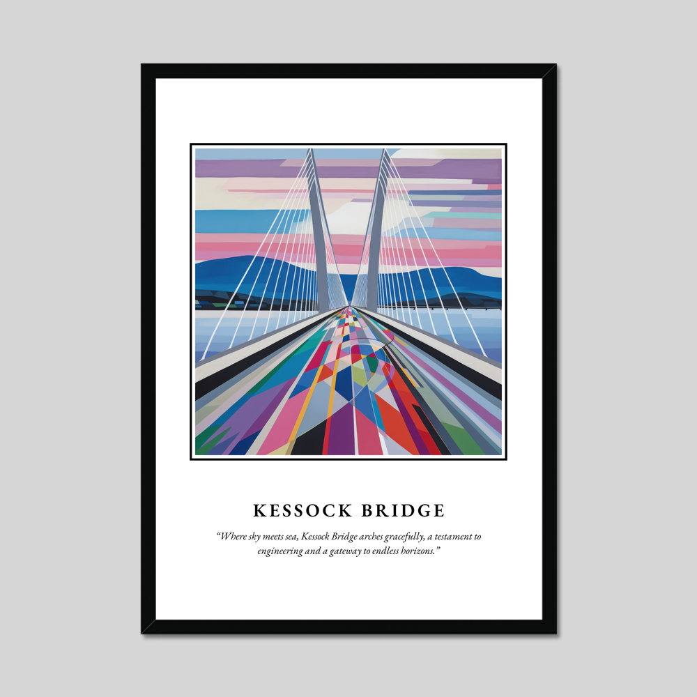 Poster in a black frame