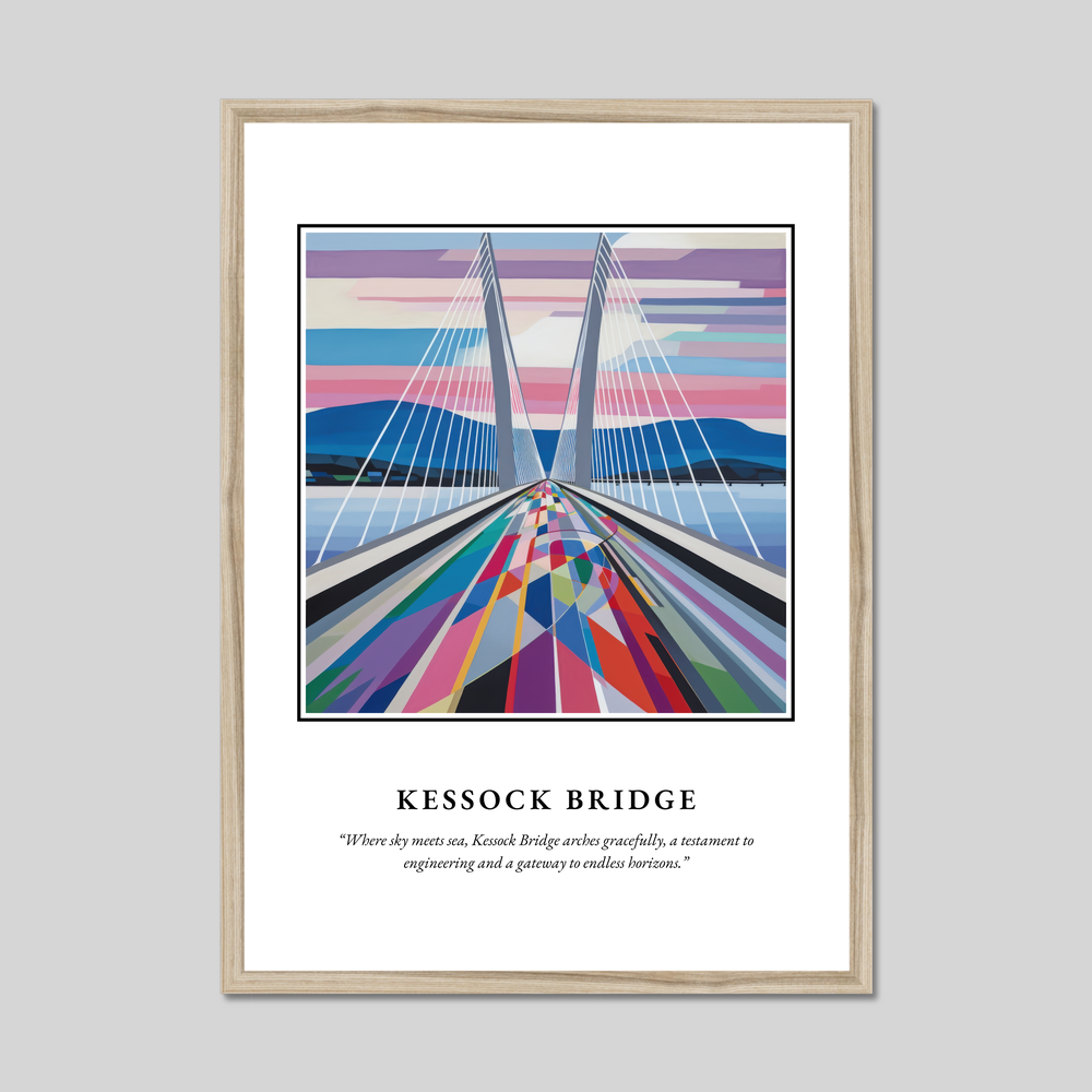 Poster in a natural frame