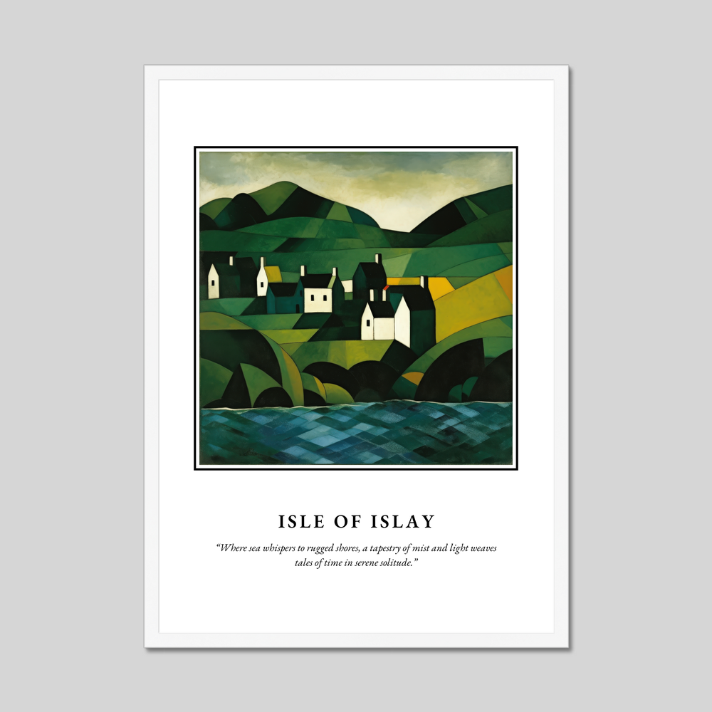 Poster in a white frame