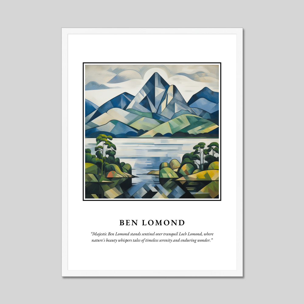 Poster in a white frame