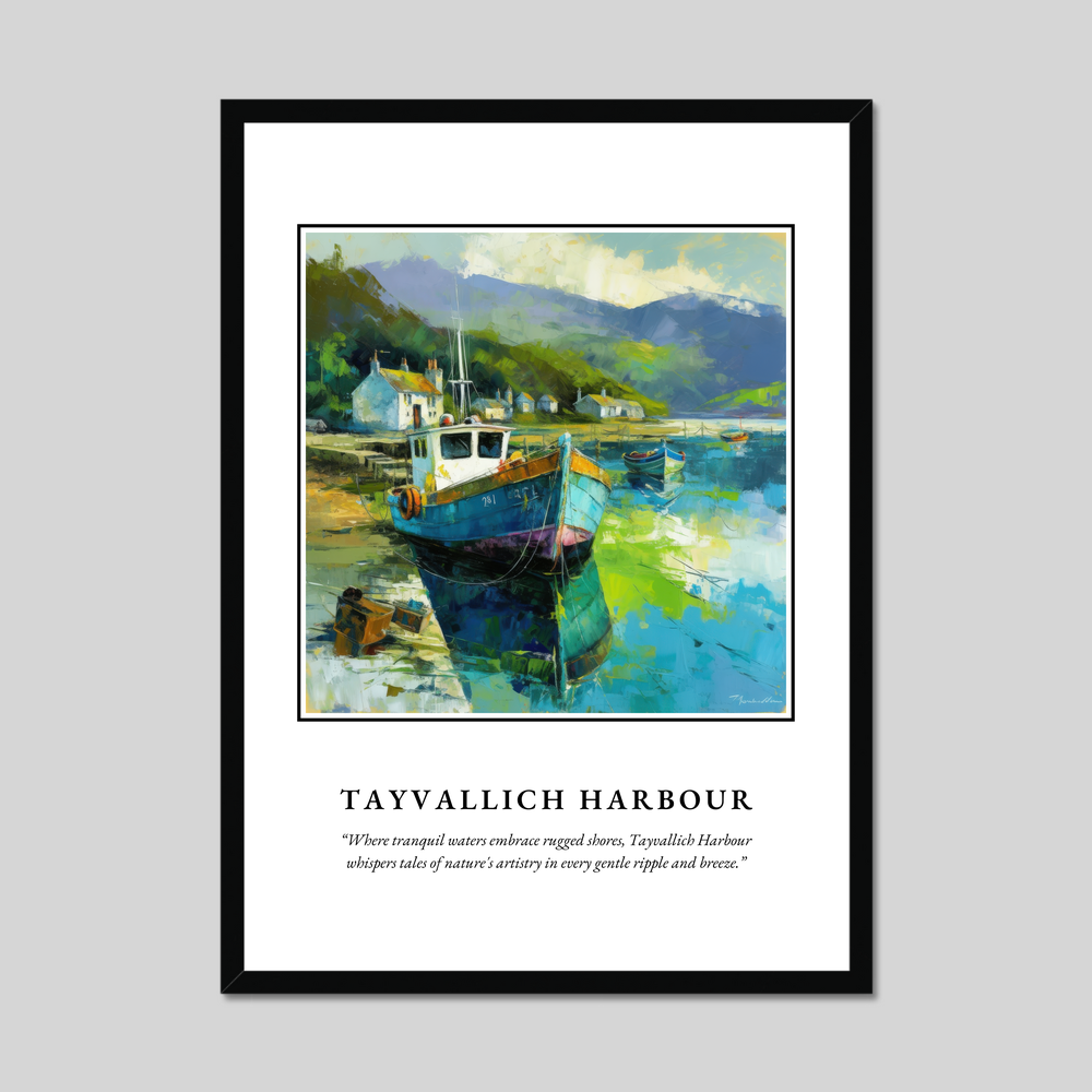 Poster in a black frame