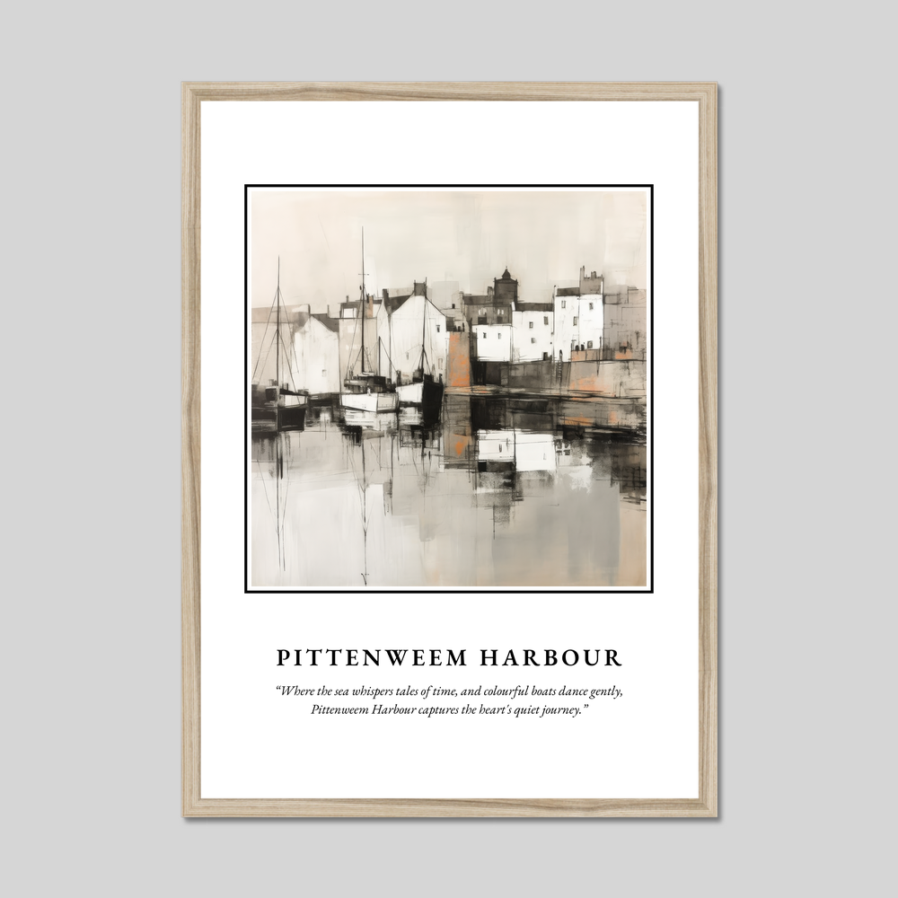 Poster in a natural frame