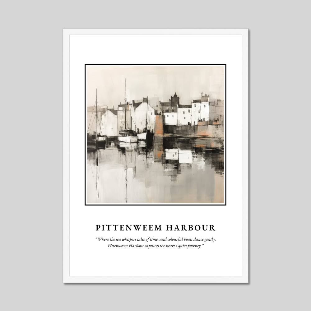 Poster in a white frame