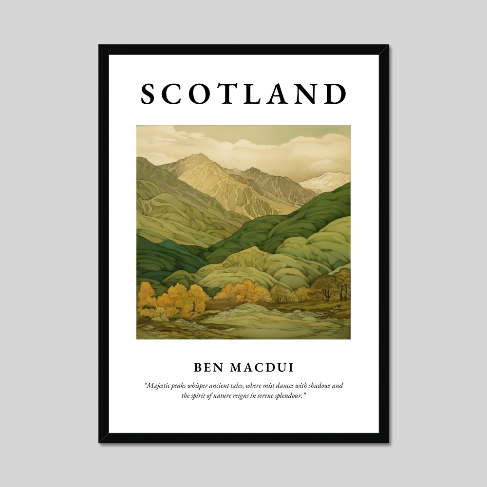 Poster of Ben Macdui, Scotland.