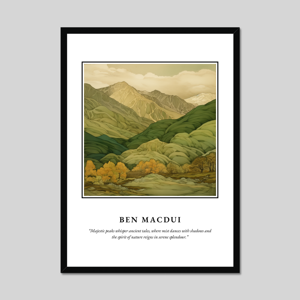 Poster in a black frame