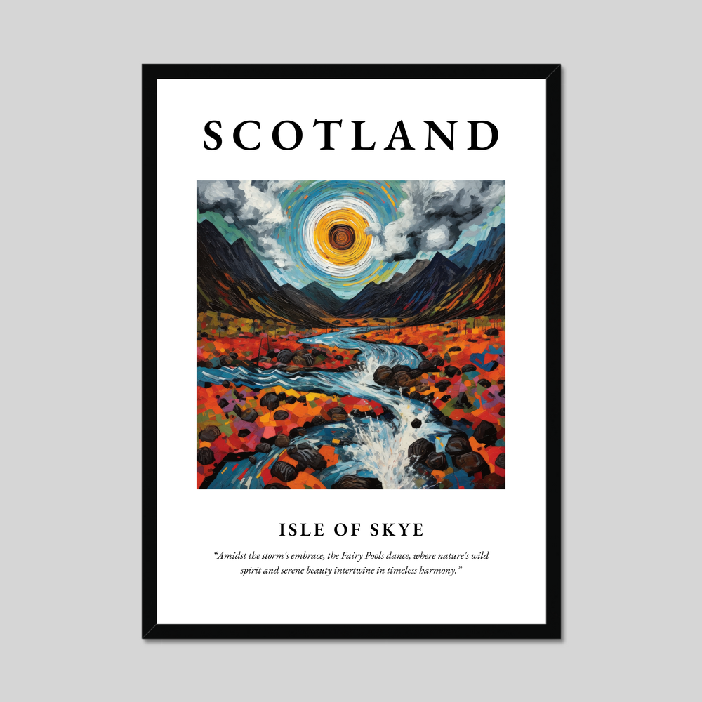 Poster of Isle of Skye, Scotland.