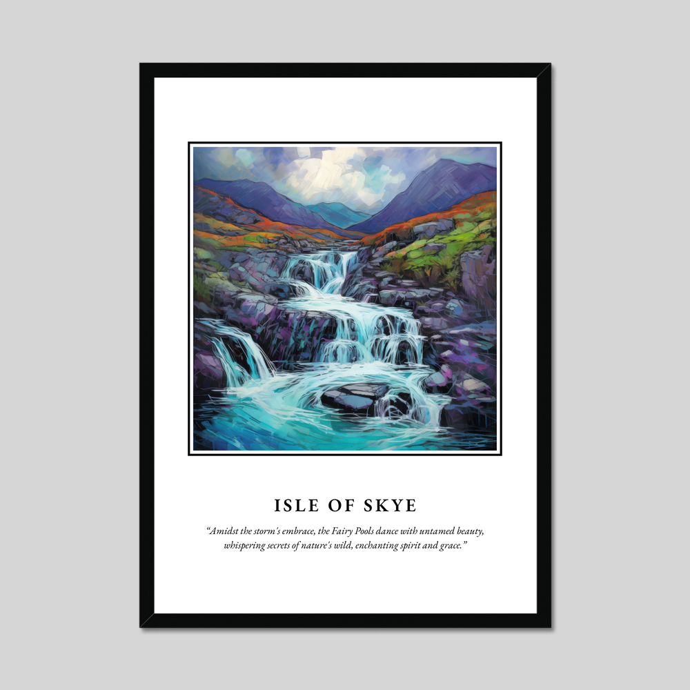 Poster in a black frame