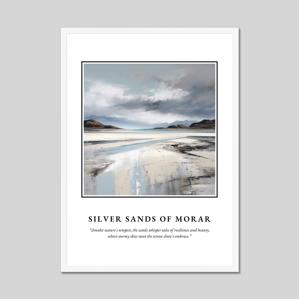 Poster in a white frame