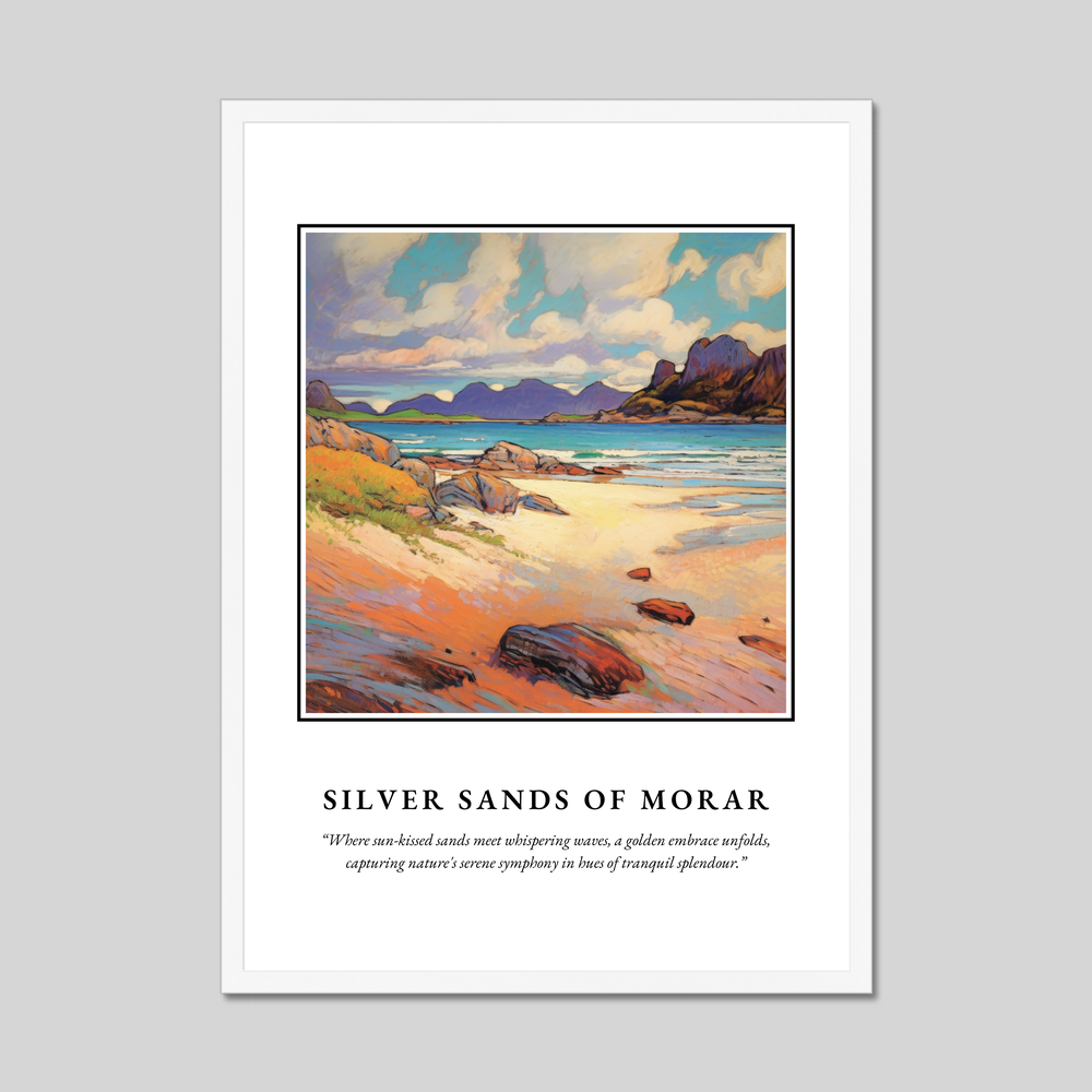 Poster in a white frame