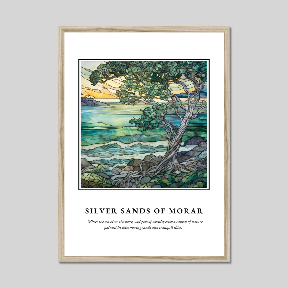 Poster in a natural frame