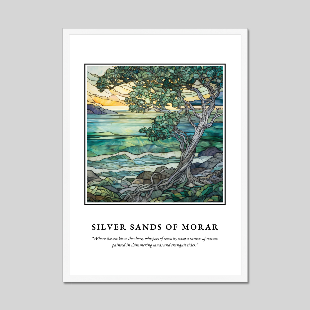 Poster in a white frame