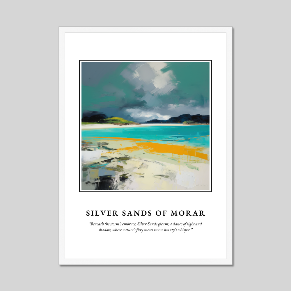 Poster in a white frame