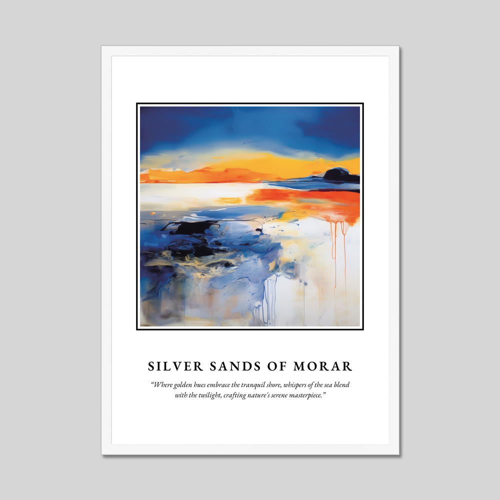 Poster in a white frame