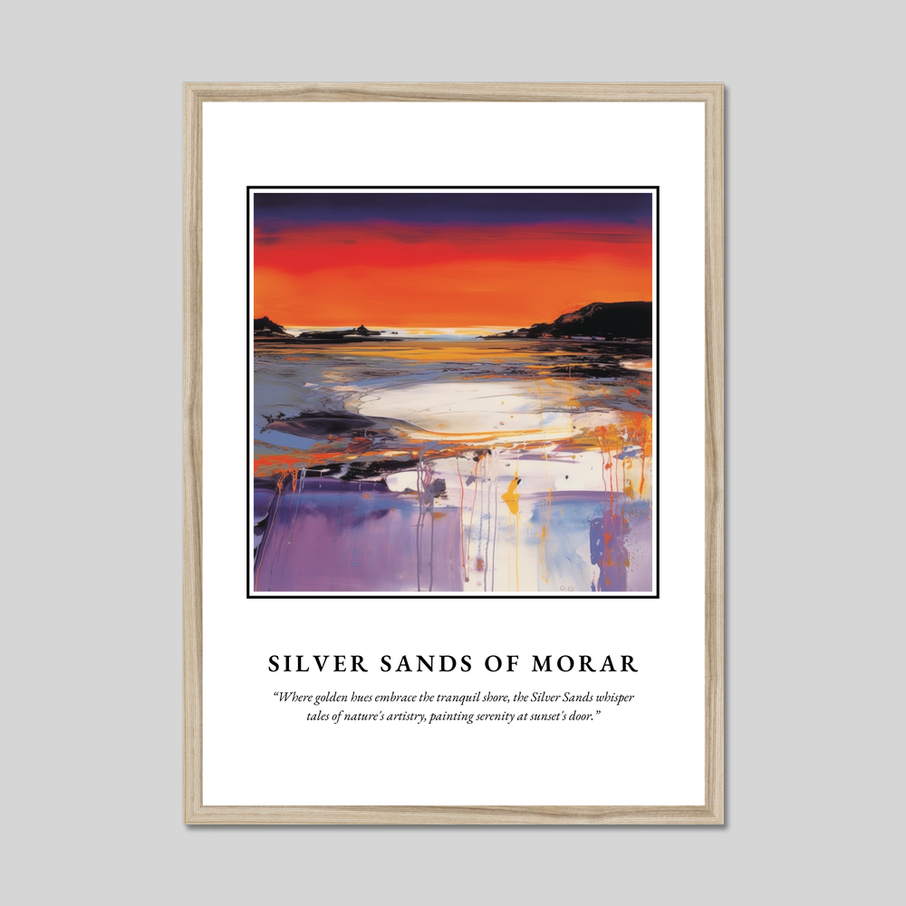 Poster in a natural frame