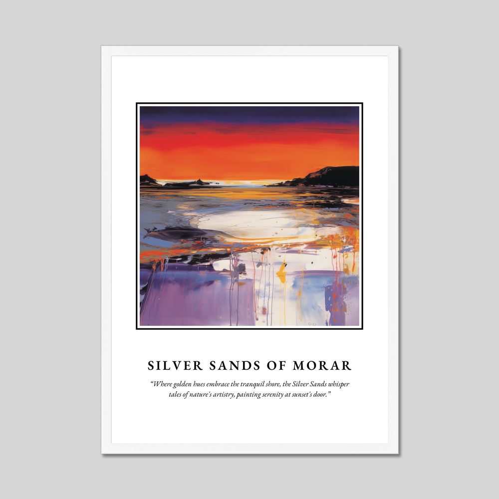 Poster in a white frame