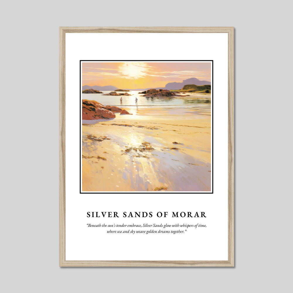 Poster in a natural frame