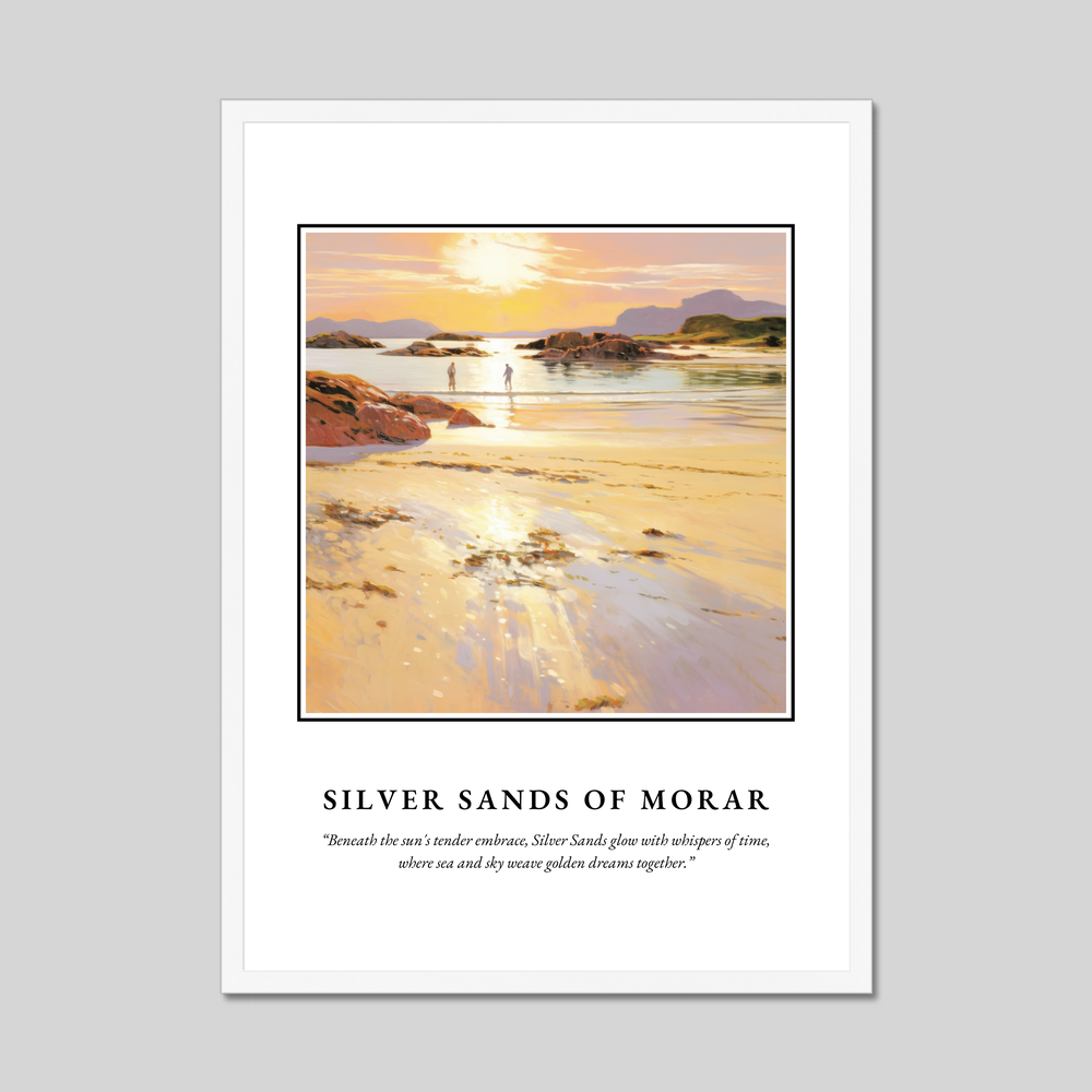 Poster in a white frame