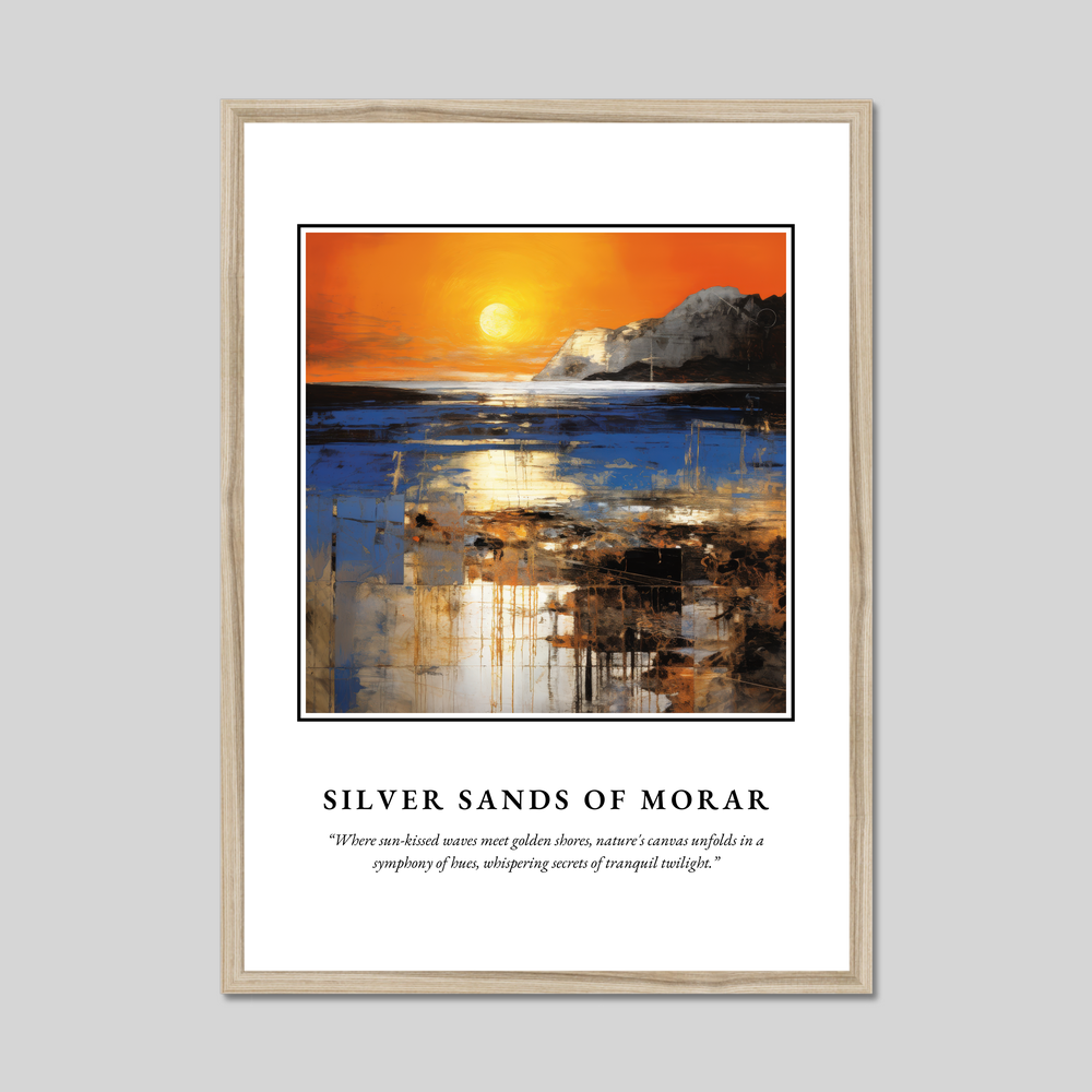 Poster in a natural frame