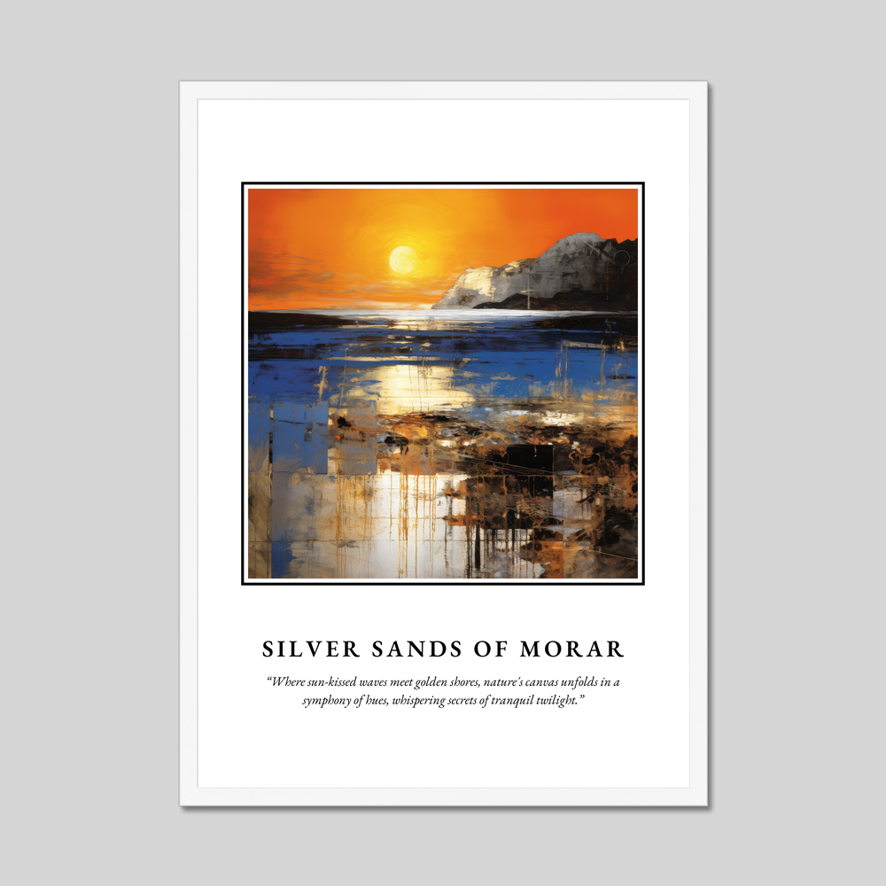 Poster in a white frame