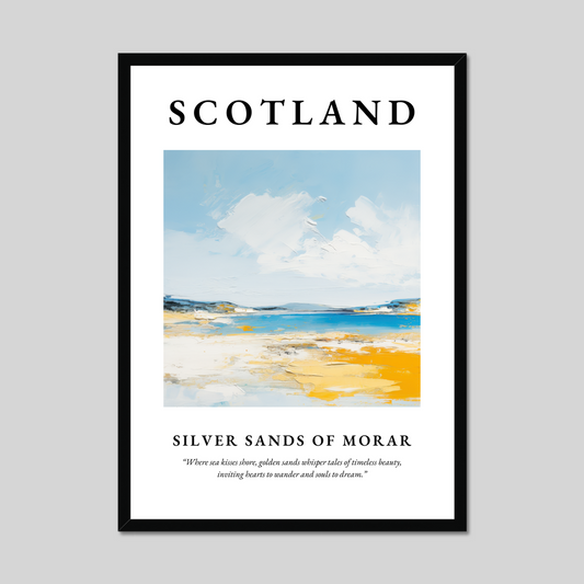 Poster of Silver Sands of Morar, Scotland.