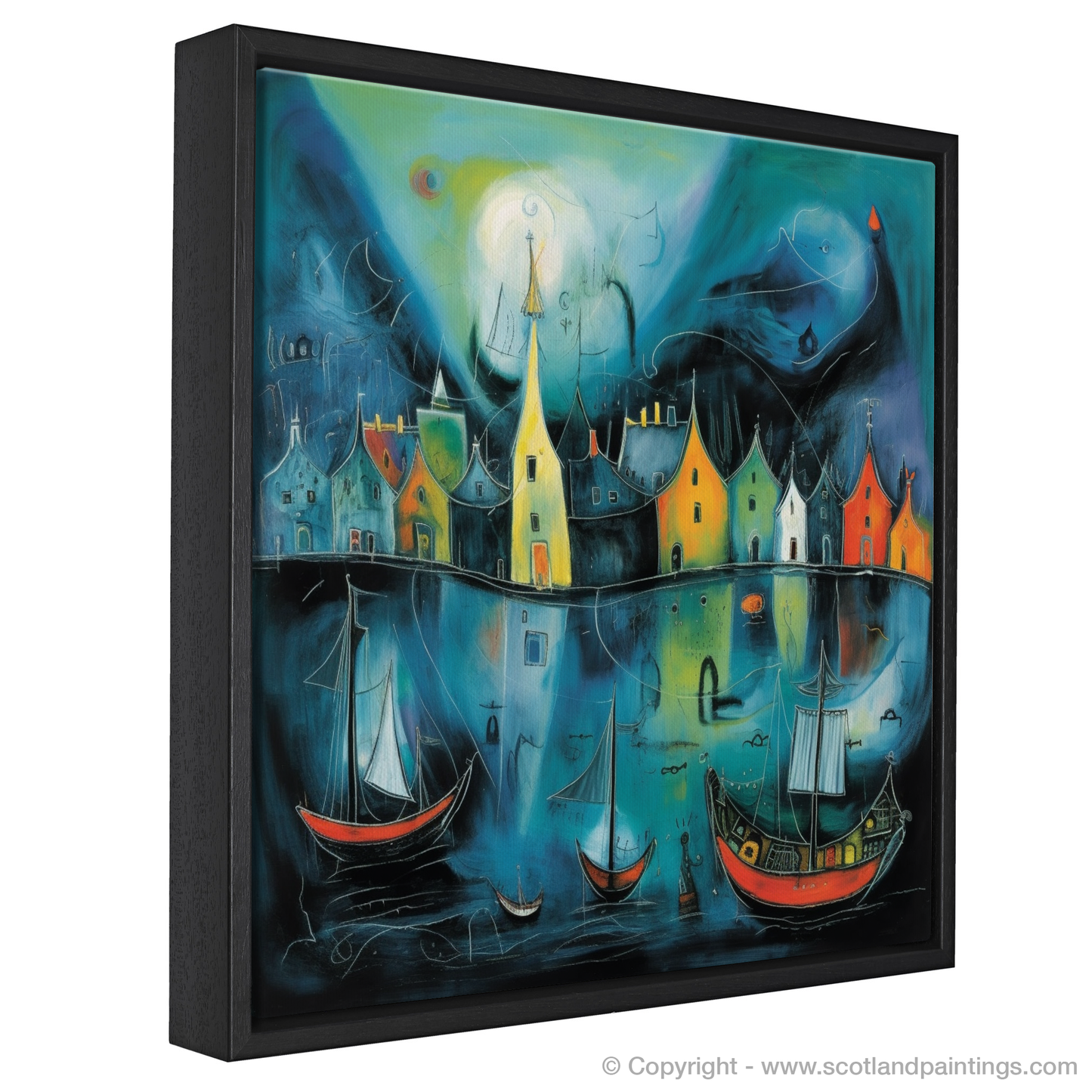 Portree Harbour Dreamscape: A Surreal Scottish Reverie