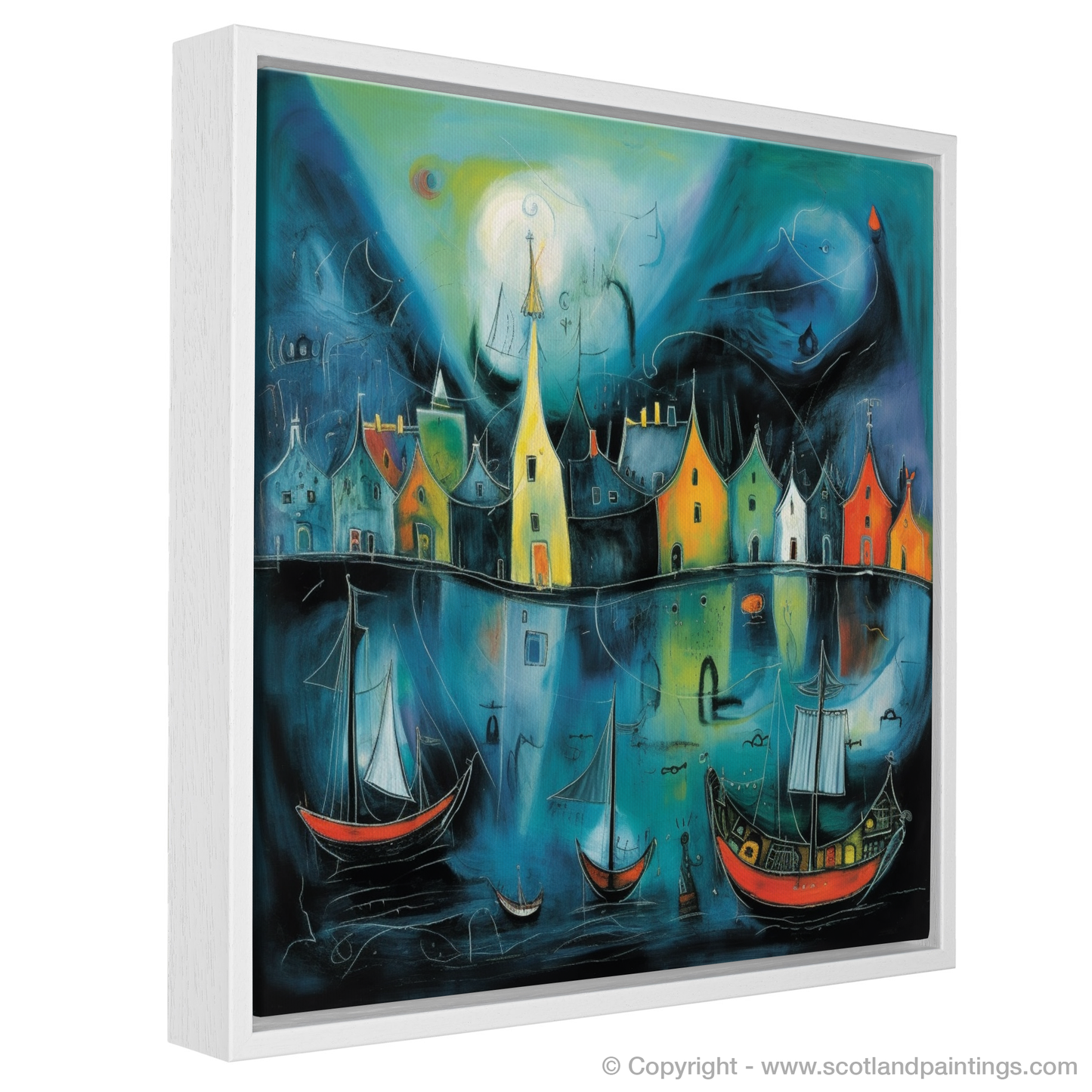 Portree Harbour Dreamscape: A Surreal Scottish Reverie