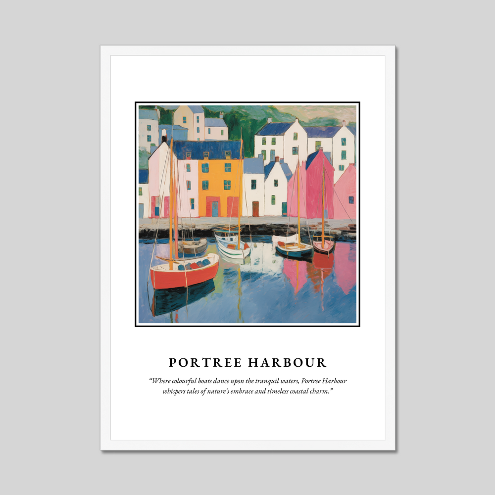 Poster in a white frame