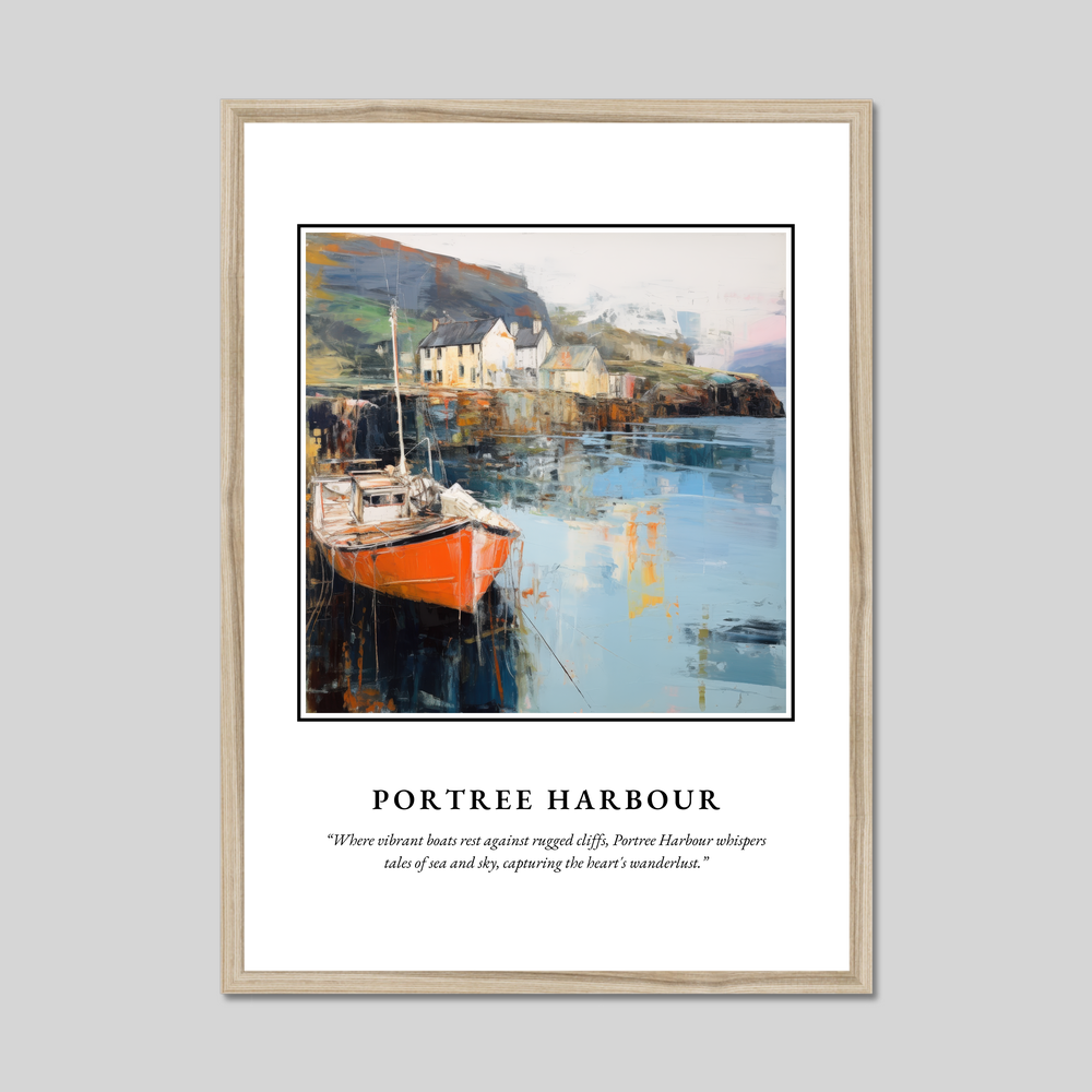 Poster in a natural frame