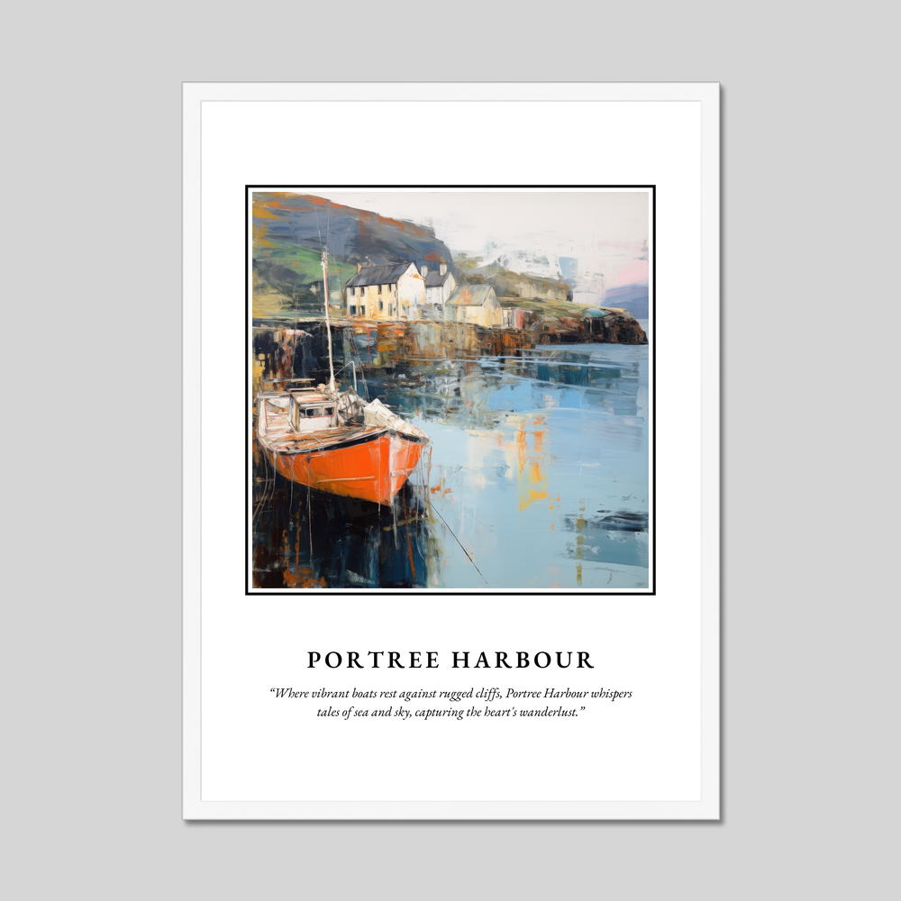 Poster in a white frame