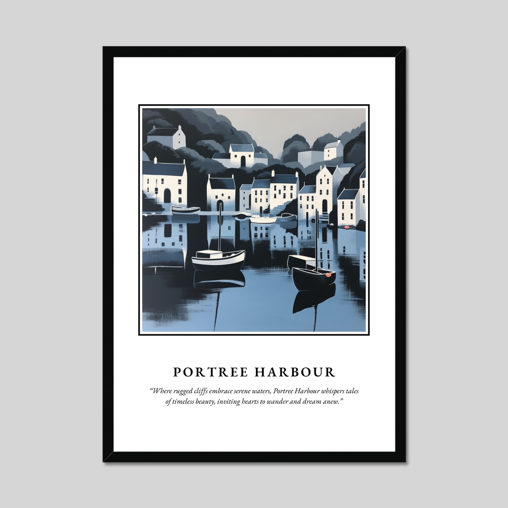 Poster in a black frame