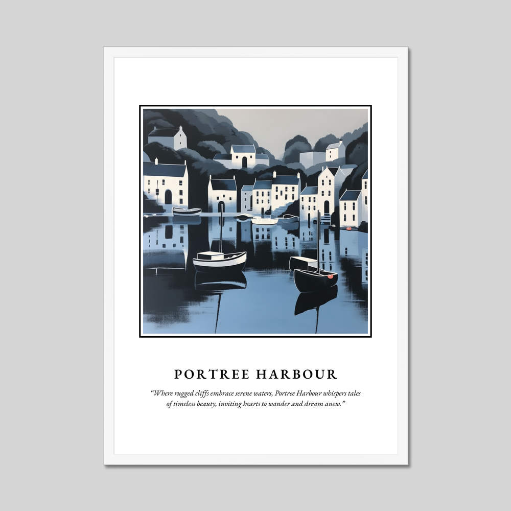 Poster in a white frame