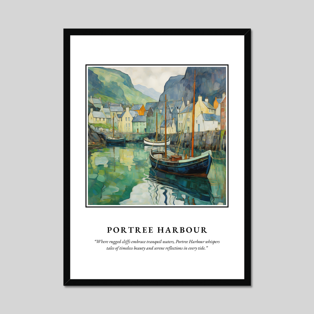 Poster in a black frame