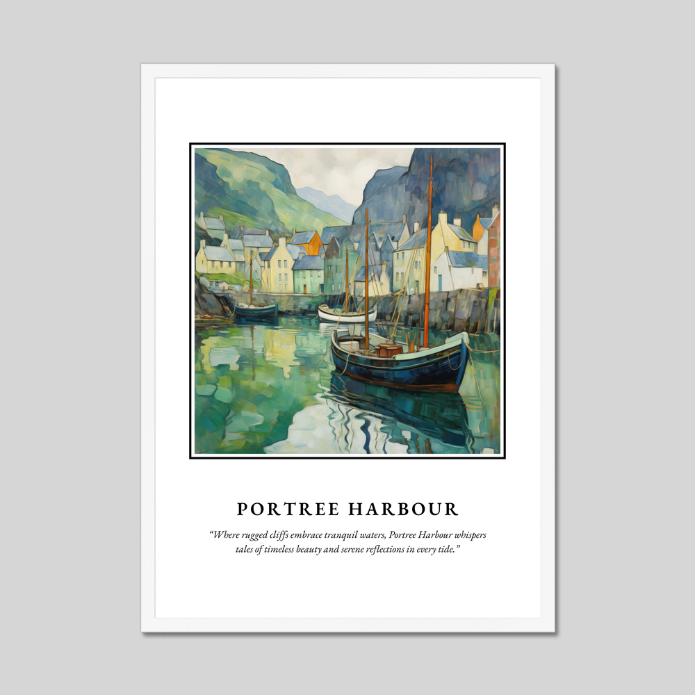 Poster in a white frame