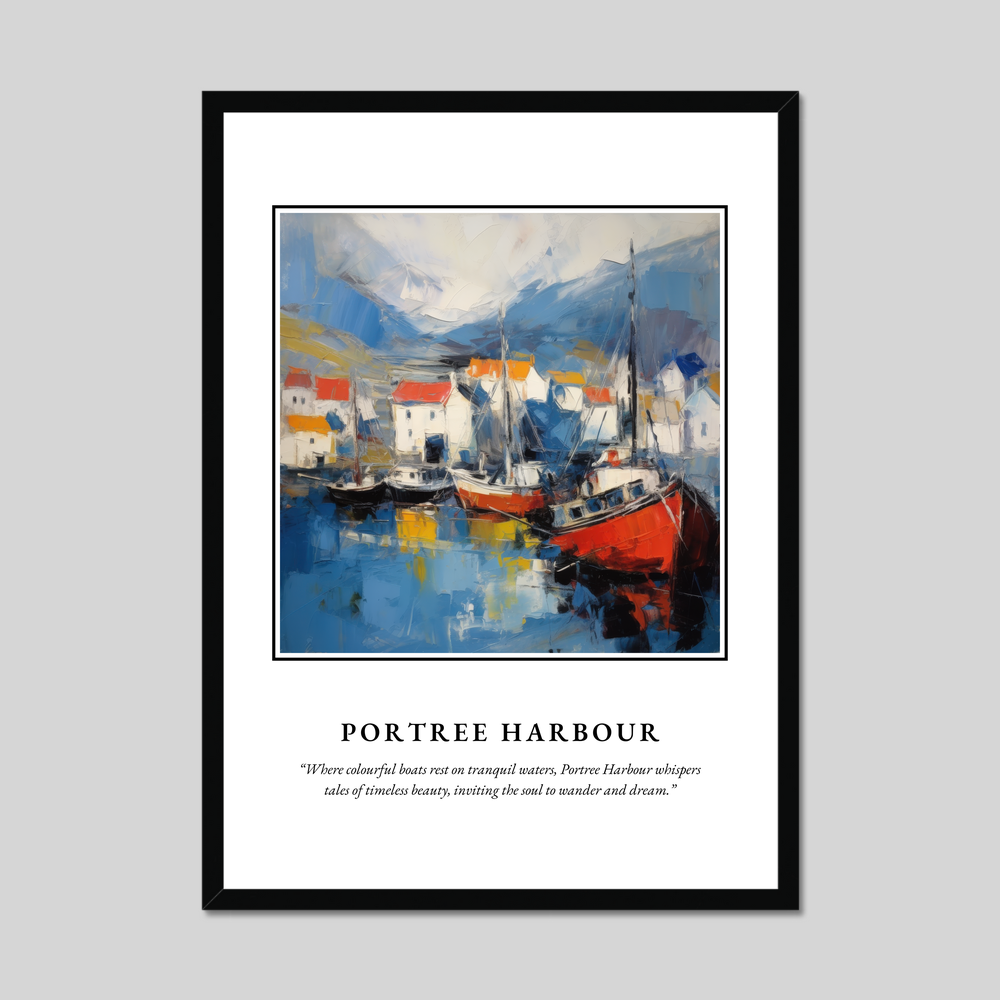 Poster in a black frame