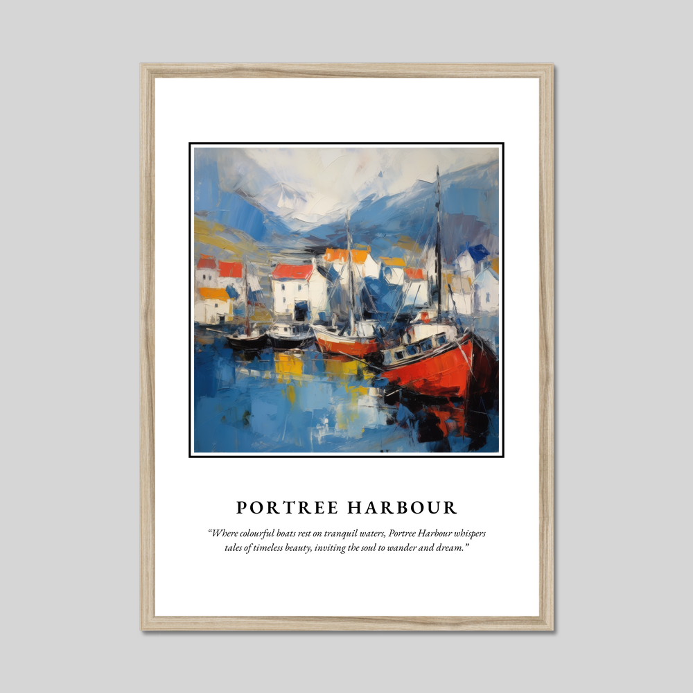 Poster in a natural frame