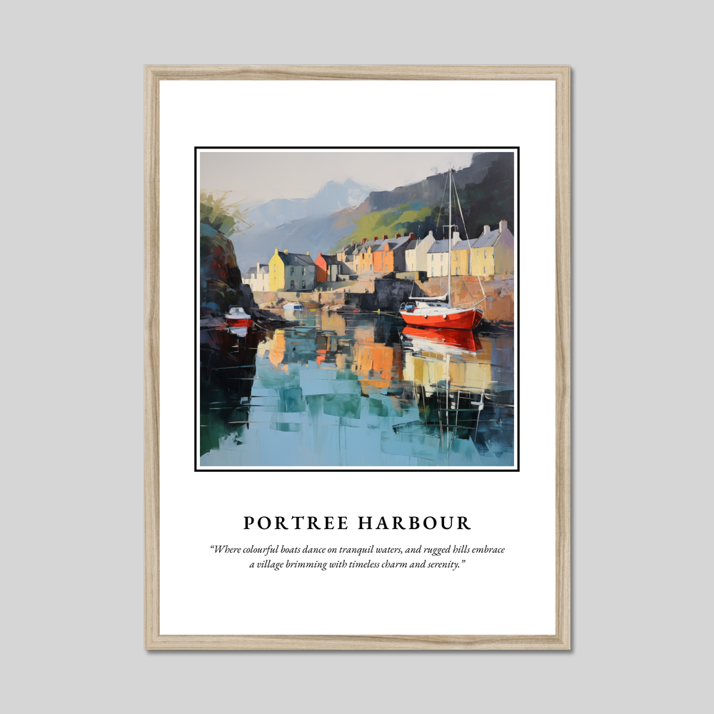 Poster in a natural frame