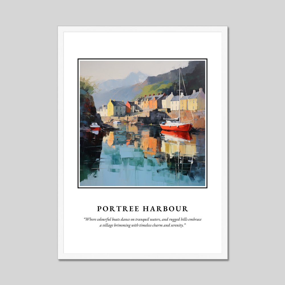 Poster in a white frame