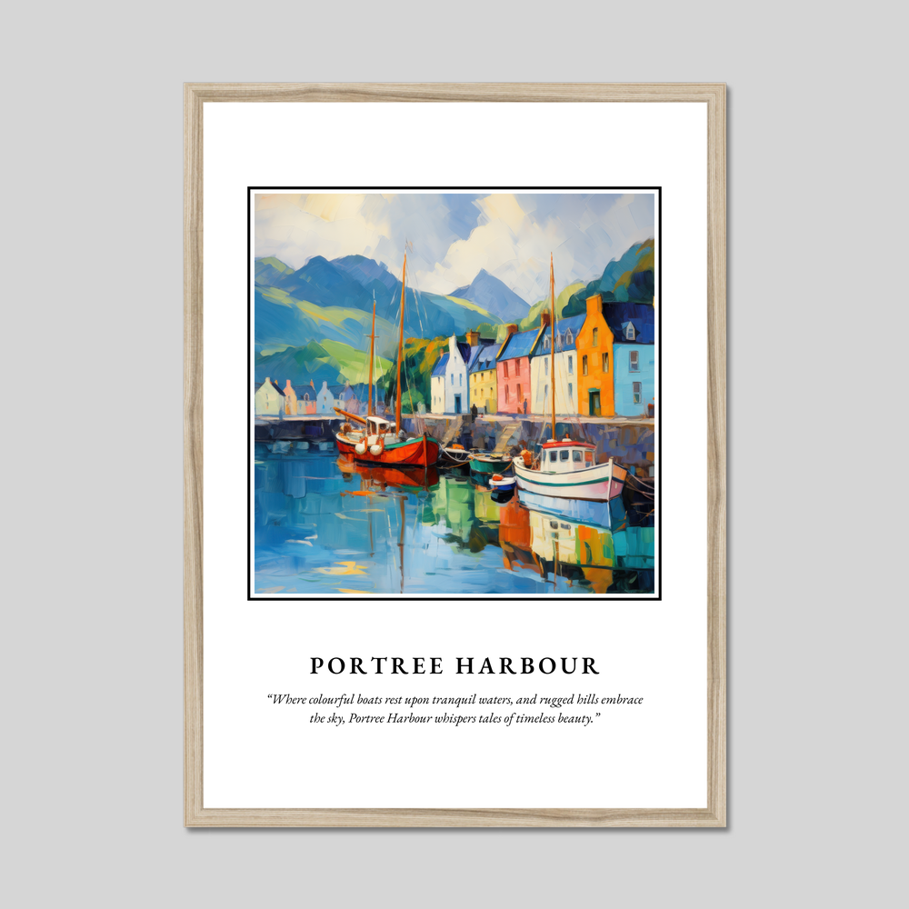 Poster in a natural frame