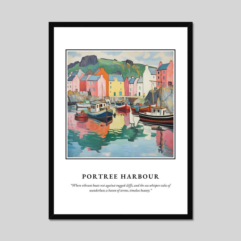 Poster in a black frame