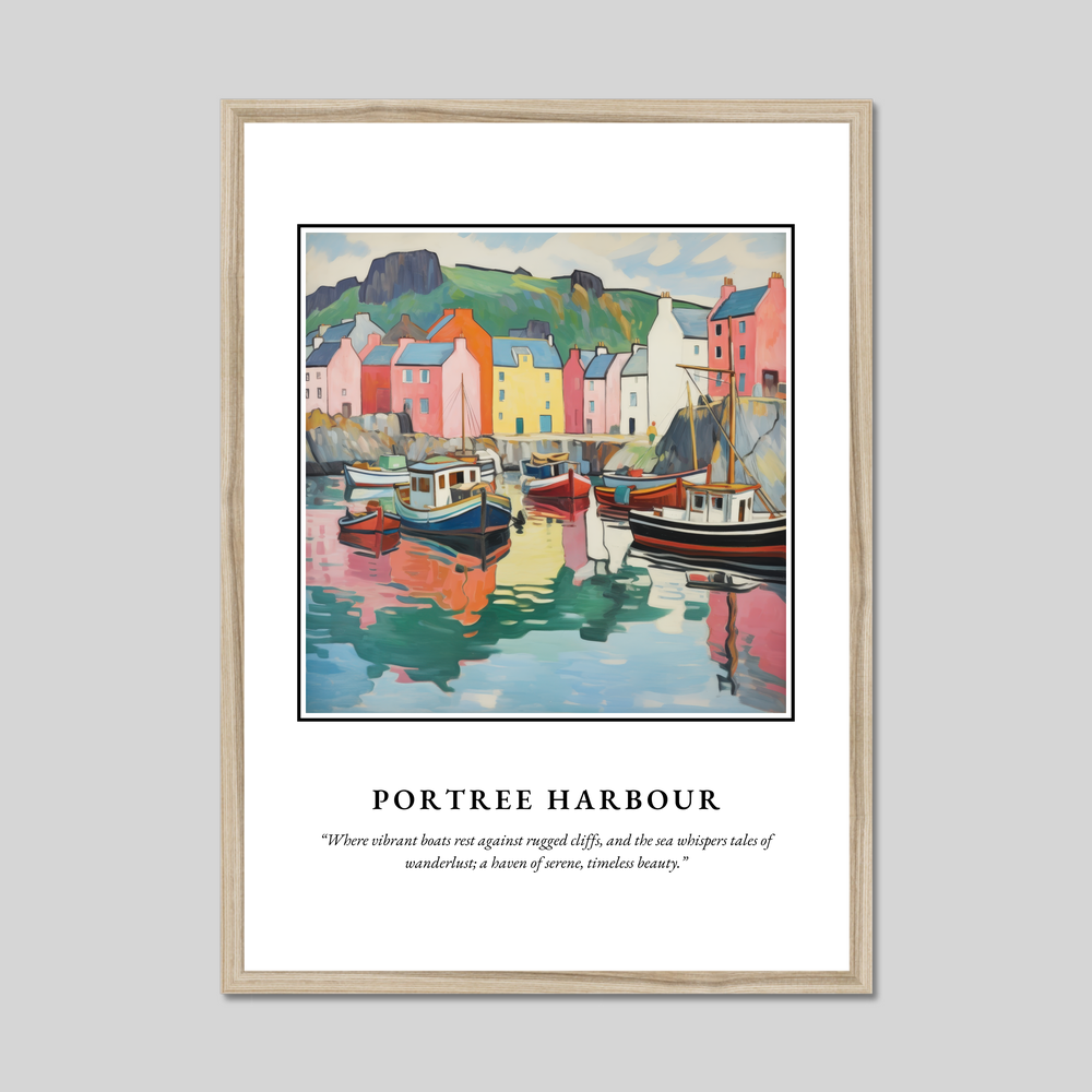 Poster in a natural frame