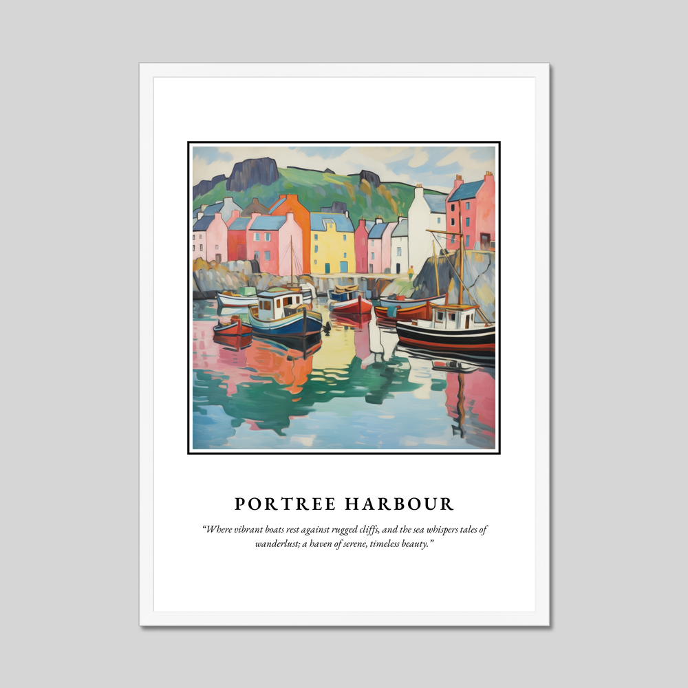 Poster in a white frame