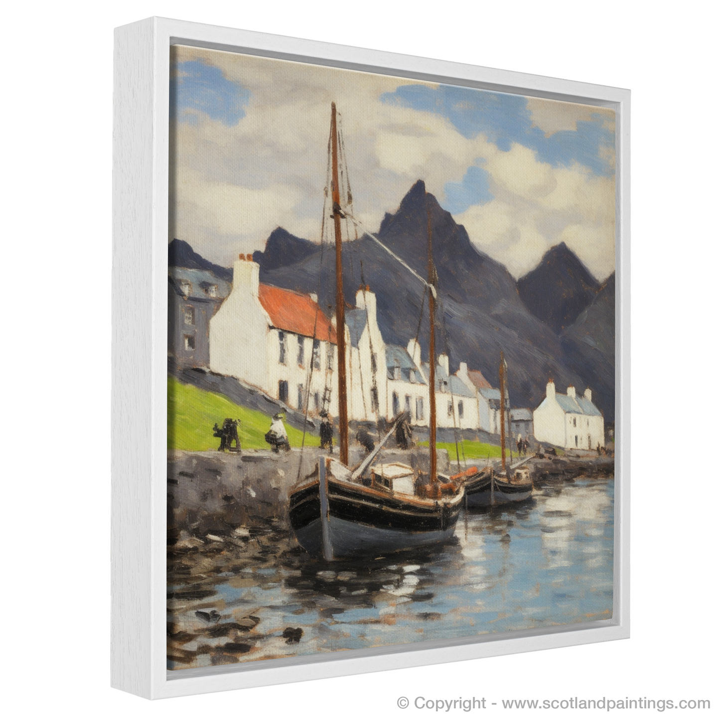 Harbour Serenity: An Impression of Portree Isle