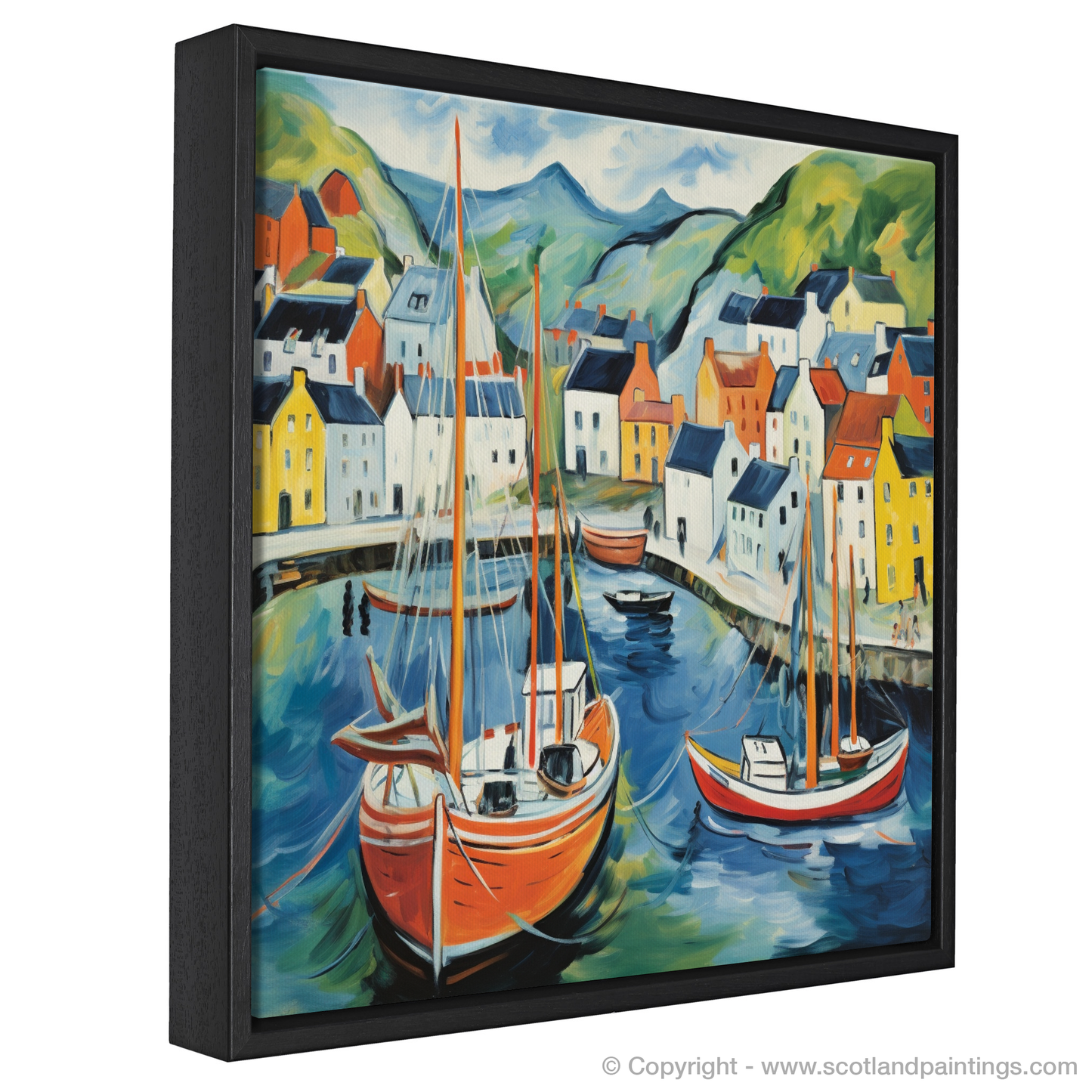 Vibrant Essence of Portree Harbour