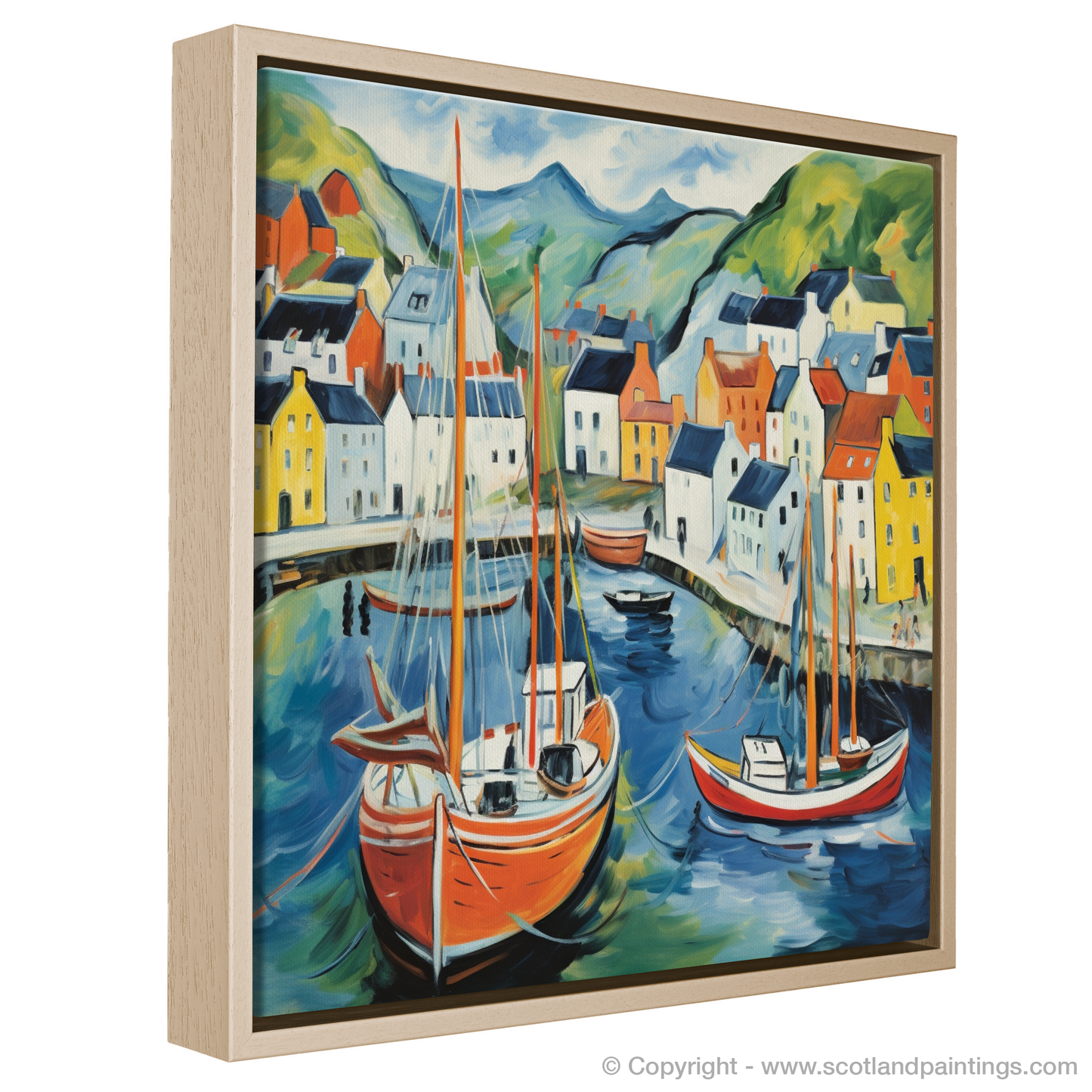 Vibrant Essence of Portree Harbour