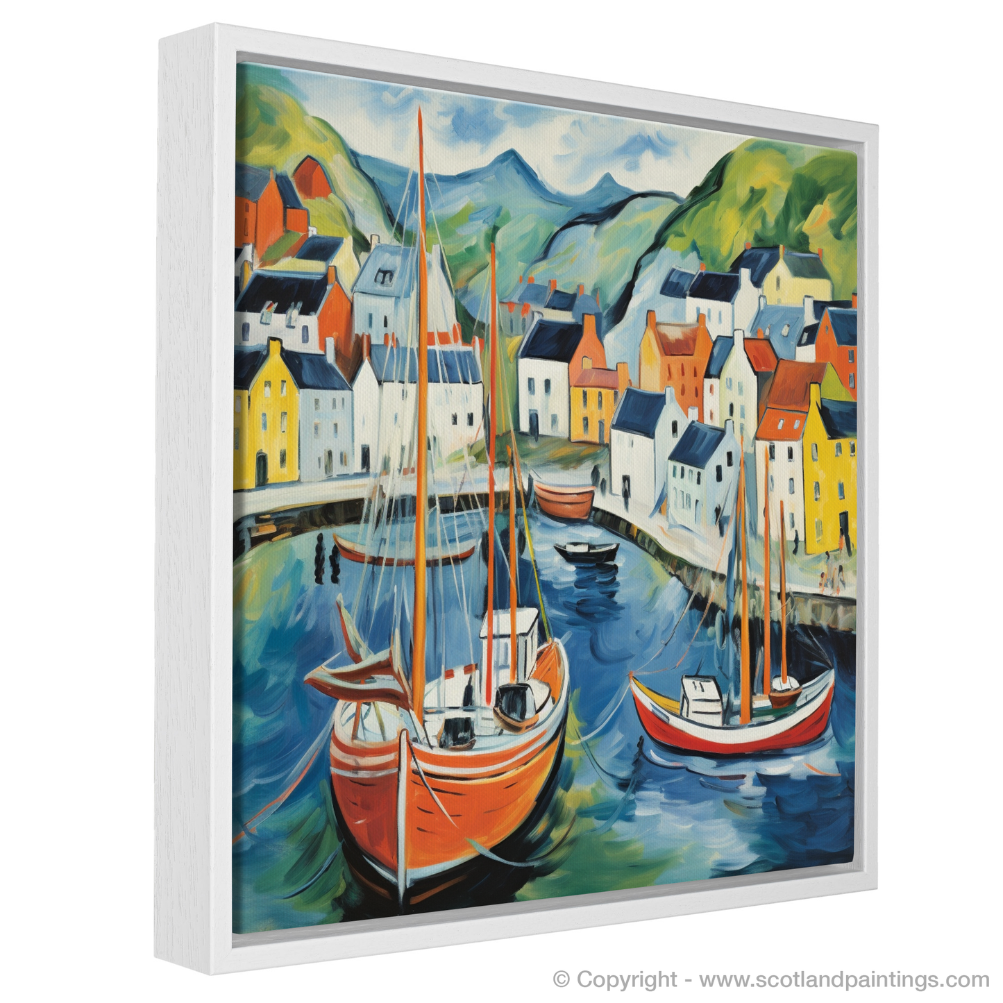 Vibrant Essence of Portree Harbour