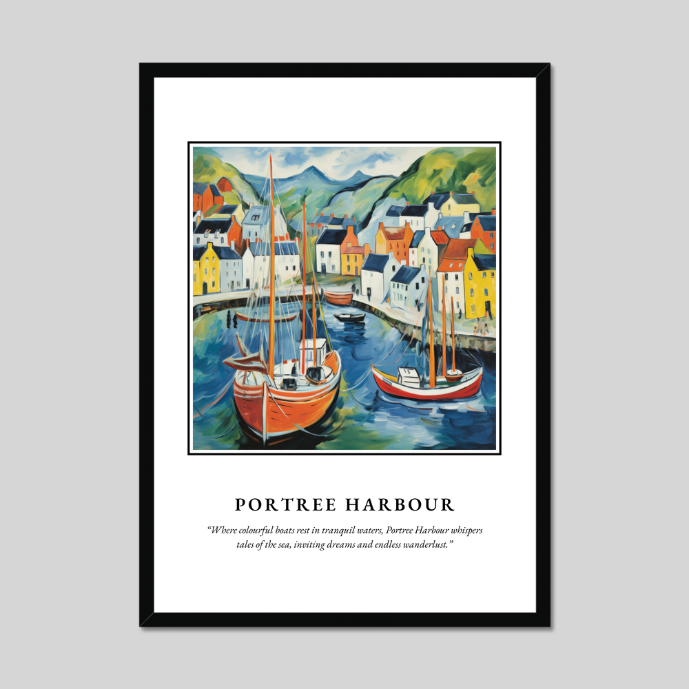 Poster in a black frame