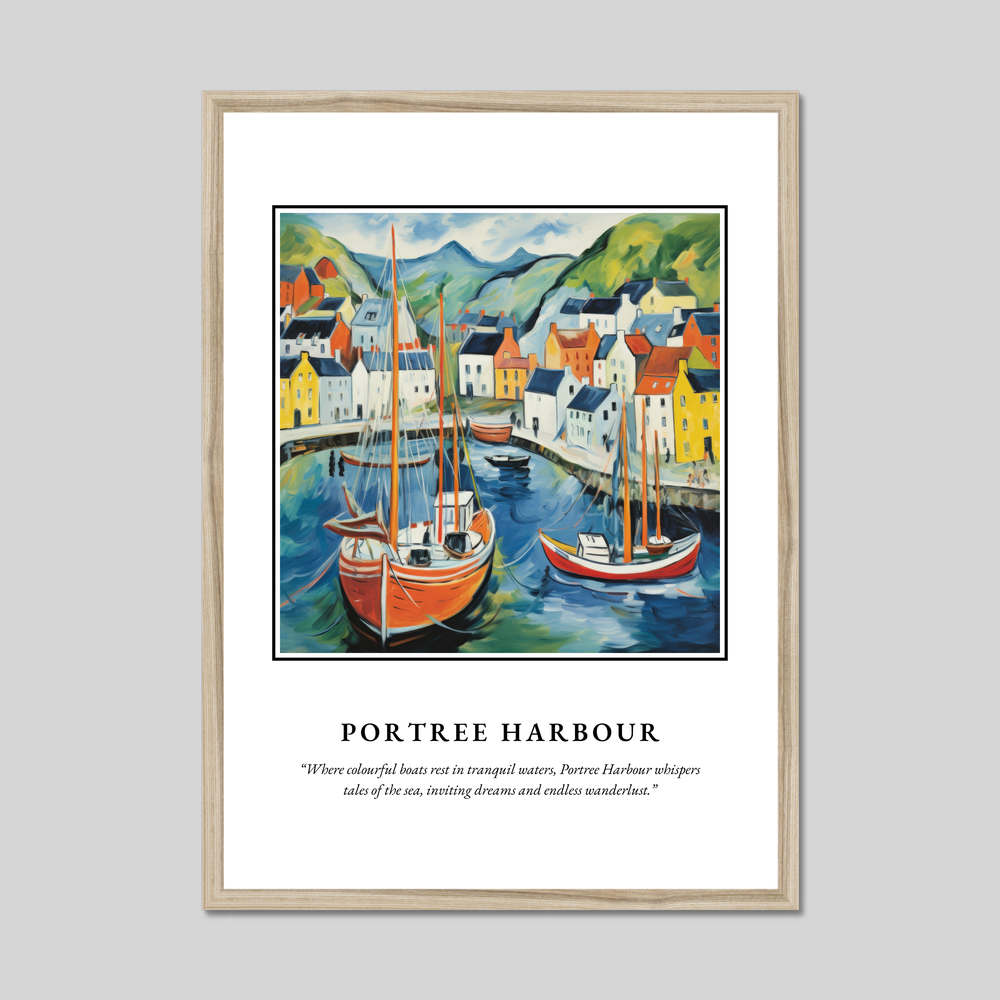 Poster in a natural frame