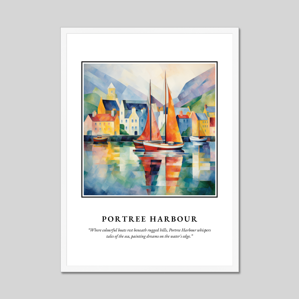 Poster in a white frame