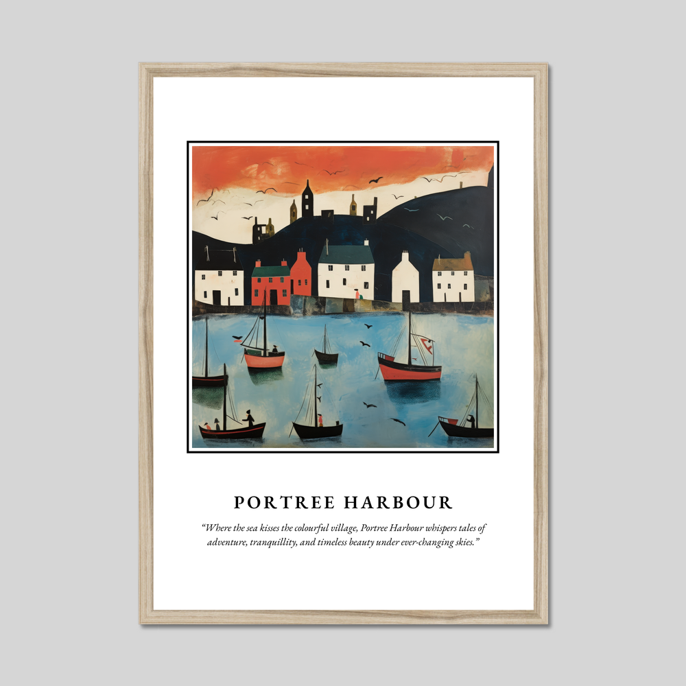 Poster in a natural frame