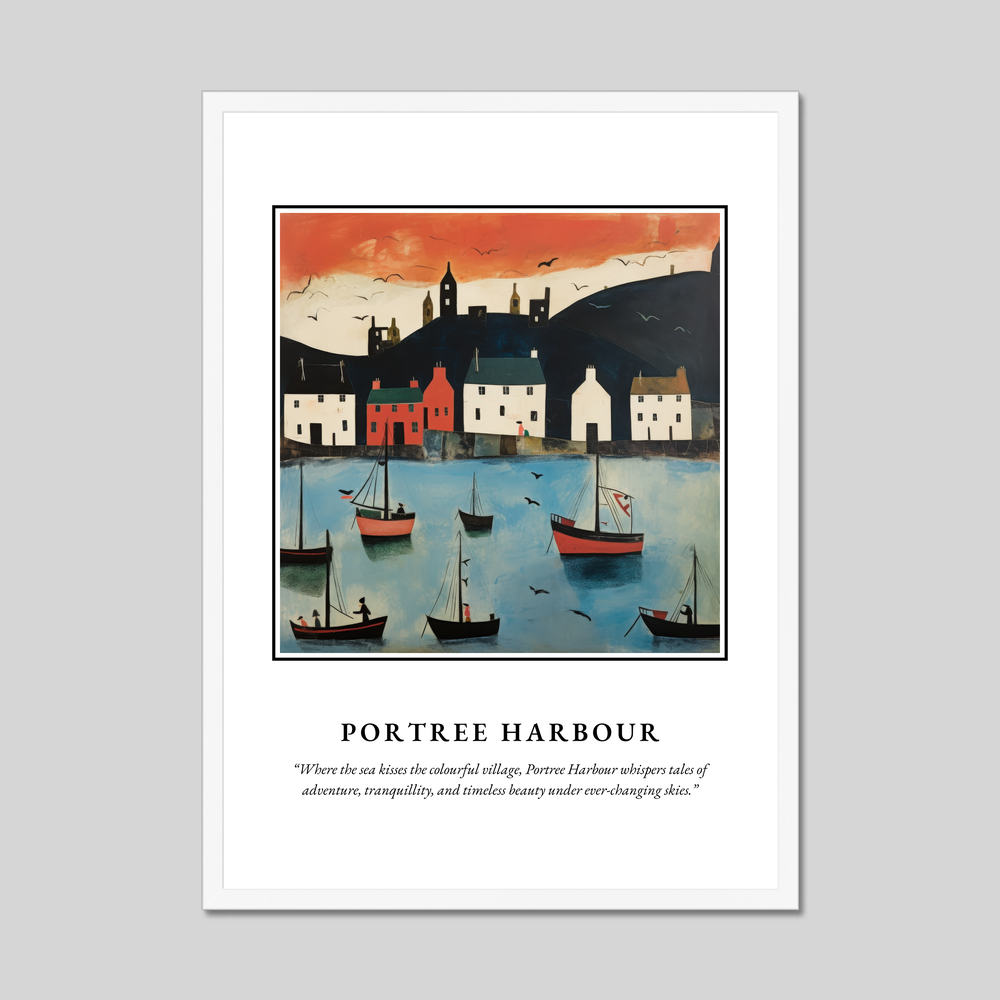 Poster in a white frame